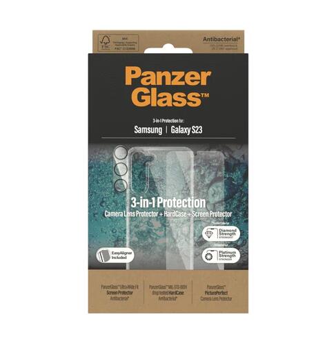 PanzerGlass 3-in-1 Schutzset für Samsung Galaxy S23 PanzerGlass 3-in-1 Schutzset für Samsung Galaxy S23